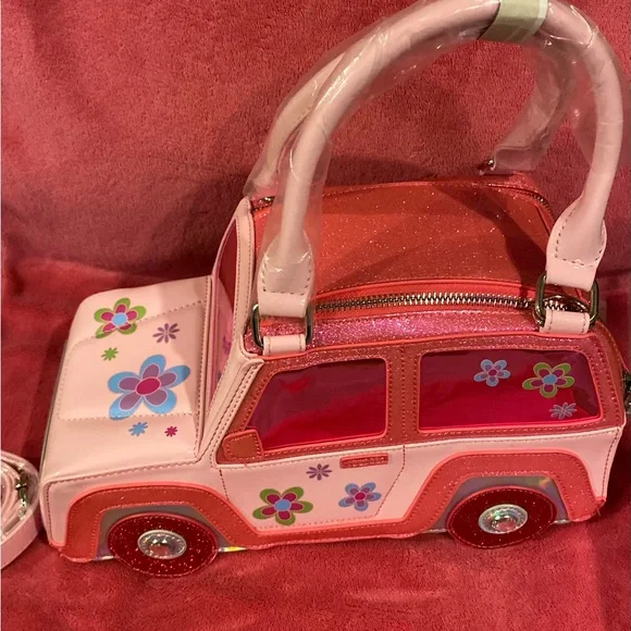NWT Malibu Barbie Dolls Kill lets go party Jeep Crossbody Bag - Picture 2 of 8